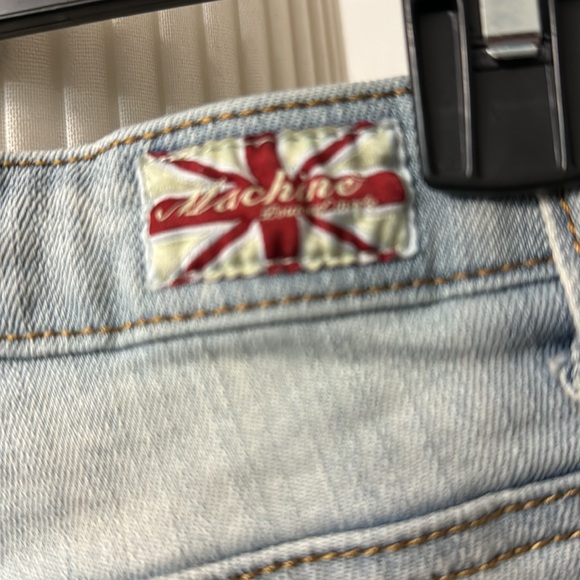 Machine Pour Neuf Mode EUC Light Ripped Denim Shorts - Picture 9 of 13